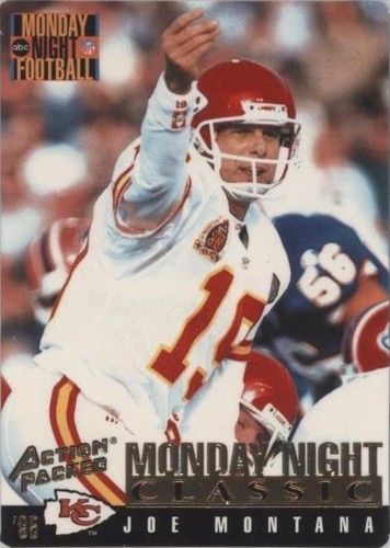 1995 Action Packed Monday Night Football Joe Montana #125