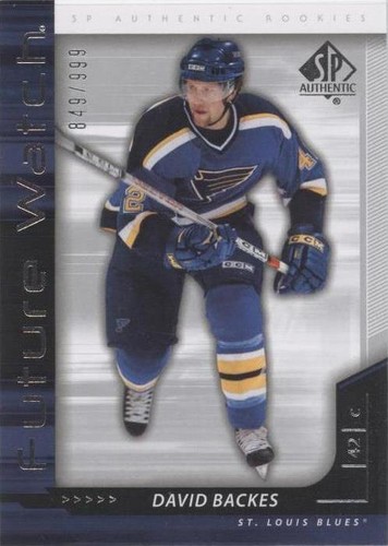 2006-07 SP Authentic - David Backes #218