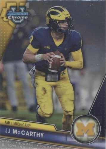 2023 Bowman University Chrome J.J. McCarthy #124