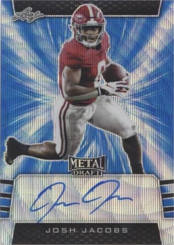 2019 Leaf Metal Draft Josh Jacobs #BA-JJ3