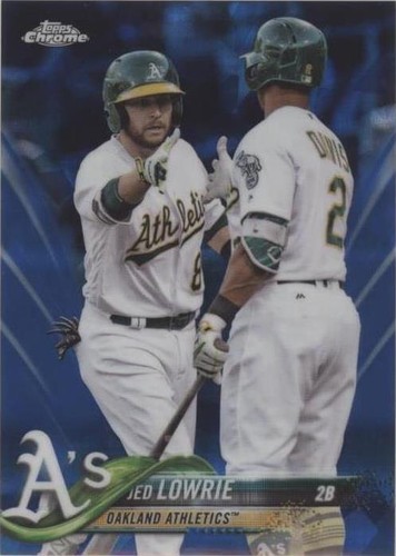 2018 Topps Chrome Sapphire Edition - Jed Lowrie #69