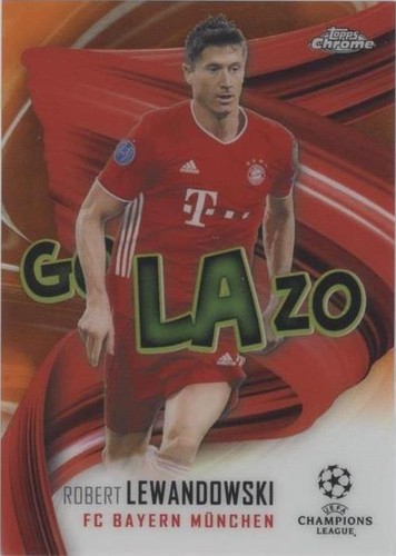 2020-21 Topps Chrome UCL Robert Lewandowski #GOL-RL