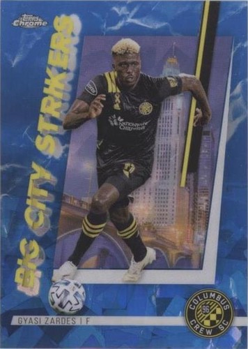 2021 Topps Chrome MLS Sapphire Edition Gyasi Zardes #BCS-13
