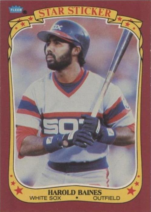 1986 Fleer Star наклейки - Гарольд Бейнс #1