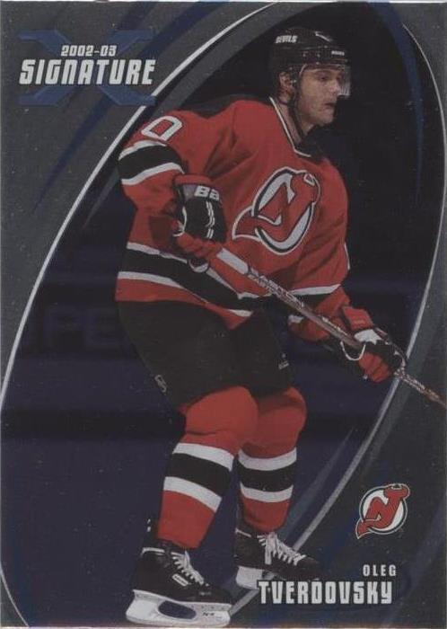 2002-03 In the Game Be A Player Signature Series - Oleg Tverdovsky #093