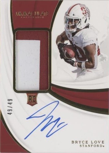 2019 Panini Immaculate Collection Collegiate Bryce Love #103