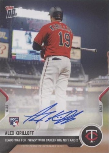 2021 Topps Now - Alex Kirilloff #153A