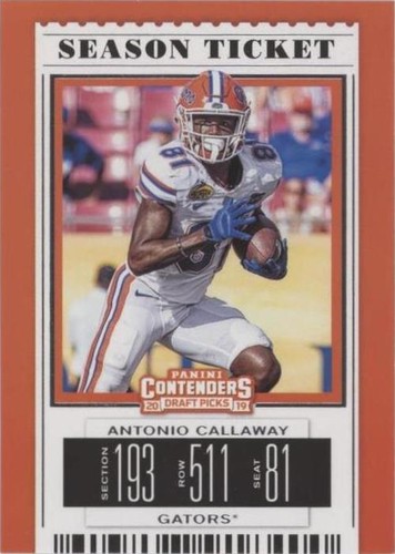 2019 Panini Contenders Draft Picks Antonio Callaway #10