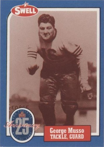 1988 Swell Football Greats Hall of Fame George Musso #88