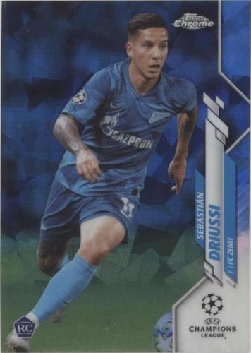2019-20 Topps Chrome UCL Sapphire Edition Sebastian Driussi #60