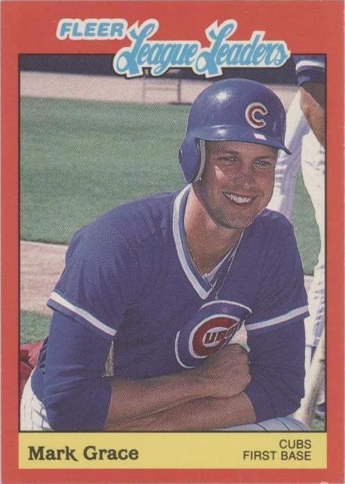 1989 Fleer Baseball's League Leaders - Mark Grace #17