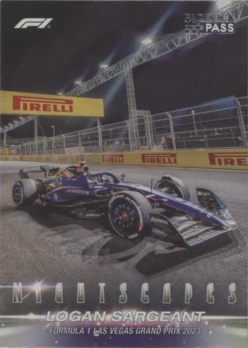 2024 Topps Paddock Pass Formula 1 - Logan Sargeant #NS-20