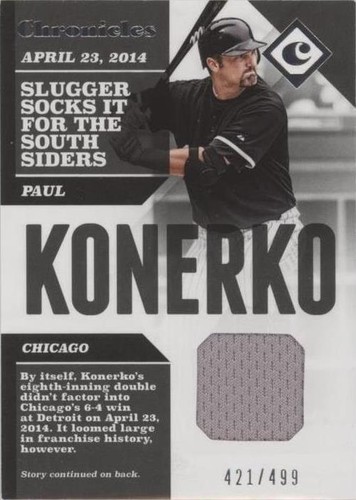 2017 Panini Chronicles - Paul Konerko #CS-PK