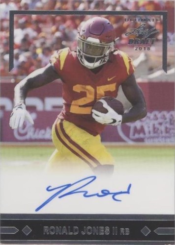 2018 Leaf Ultimate Draft Ronald Jones II #GLR-RJ2