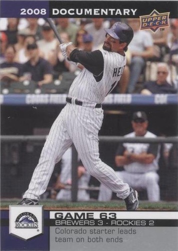 2008 Upper Deck Documentary - Todd Helton #1893