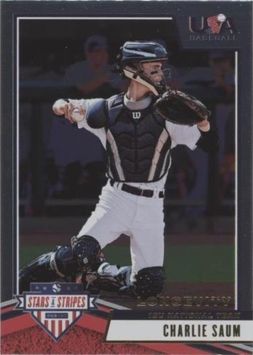 2019 Panini USA Baseball Stars & Stripes Longevity - Charlie Saum #63