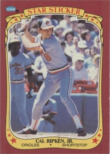 1986 Fleer Star Stickers - Cal Ripken #99
