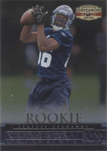 2007 Donruss Gridiron Gear Courtney Taylor #119