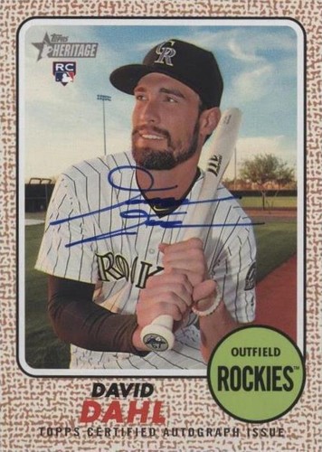 2017 Topps Heritage - David Dahl #ROA-DD