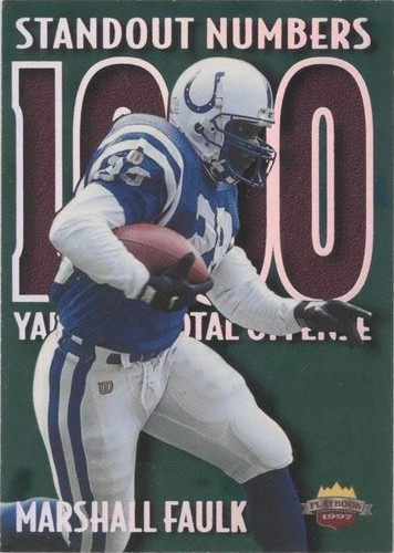1997 Score Board Playbook Marshall Faulk #SN21