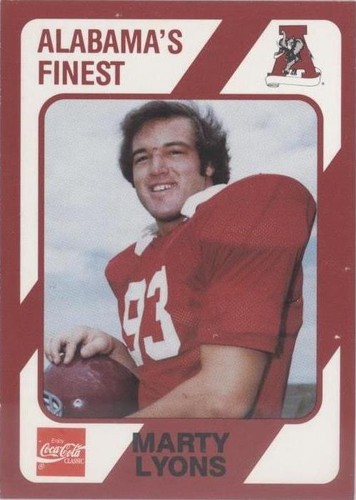 1989 Collegiate Collection Alabama Crimson Tide Marty Lyons #59