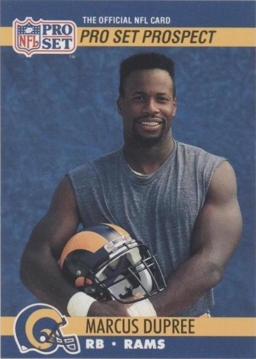 1990 Pro Set Marcus Dupree #762