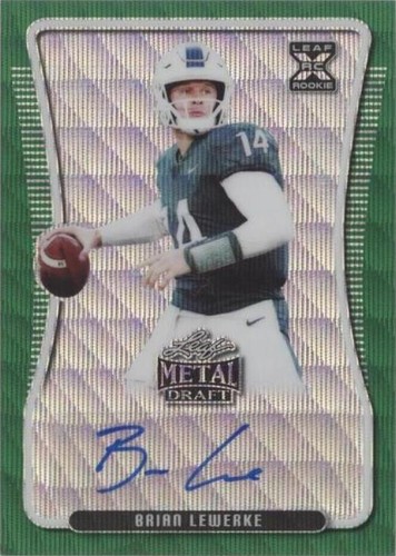 2020 Leaf Metal Draft Brian Lewerke #BA-BL1