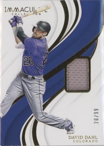 2019 Panini Immaculate Collection - David Dahl #144