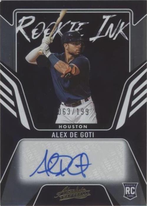 2022 Panini Absolute - Alex De Goti #RKI-AG