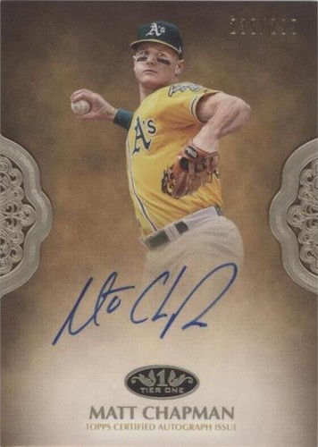 2019 Topps Tier One - Matt Chapman #PPA-MC