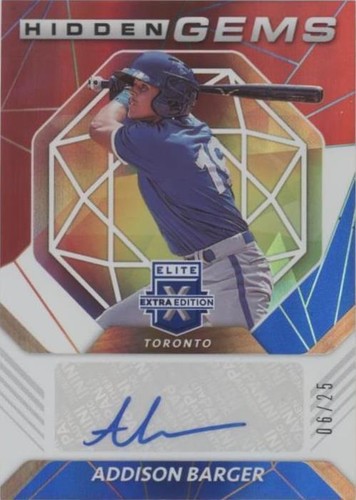 2021 Panini Elite Extra Edition - Addison Barger #HG-AB