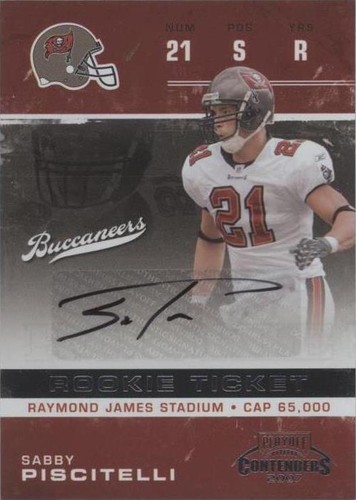 2007 Playoff Contenders Sabby Piscitelli #217