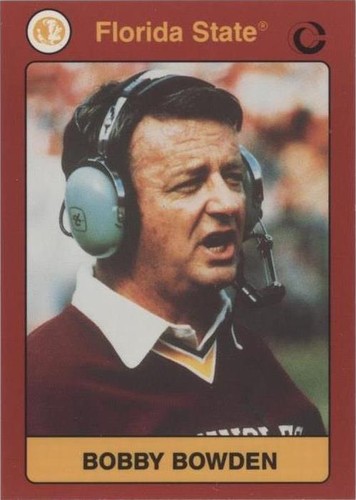 1991 Collegiate Collection Florida State Seminoles Bobby Bowden #80