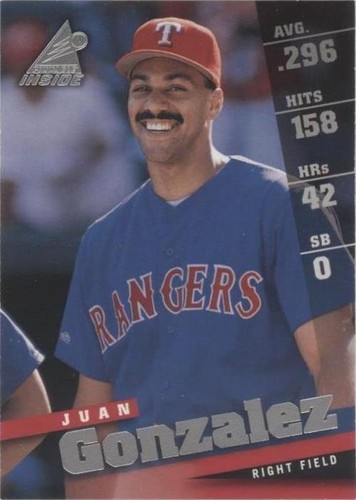 1998 Pinnacle Inside - Juan González #41