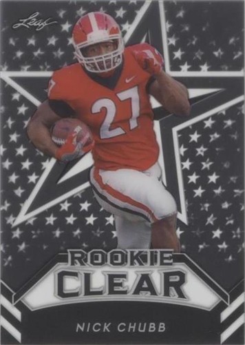 その他 2018 Panini One Football Nick Chubb Auto 2018 Panini One Nick Chubb Rookie Gold Auto /10 #73 PSA 9