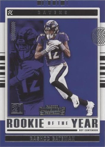 2021 Panini Contenders Rashod Bateman #ROY-RBA