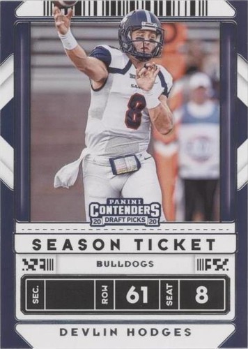 2020 Panini Contenders Draft Picks Devlin Hodges #33