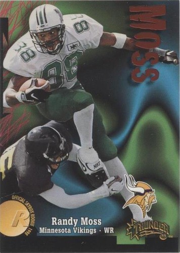 1998 SkyBox Thunder #242 Randy Moss Minnesota Vikings Rookie Card