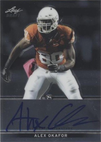 2013 Leaf Metal Draft Alex Okafor #BA-AO1