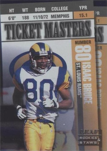 1998 Leaf Rookies & Stars Isaac Bruce Tony Banks #20