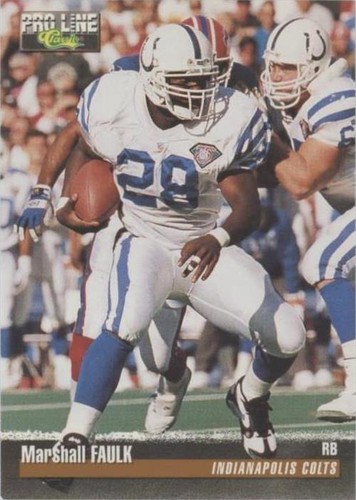 1995 Classic Pro Line Marshall Faulk #109