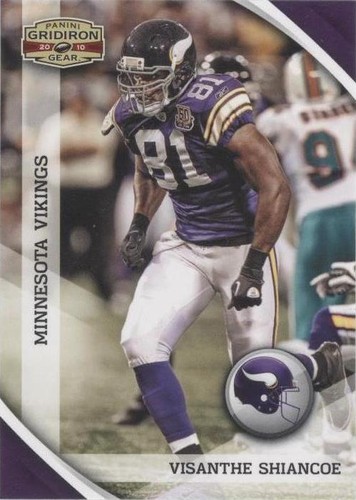 2010 Panini Gridiron Gear Visanthe Shiancoe #84