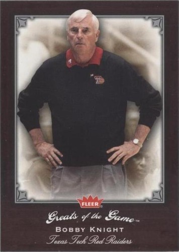 2005-06 Fleer Greats of the Game - Bob Knight #100