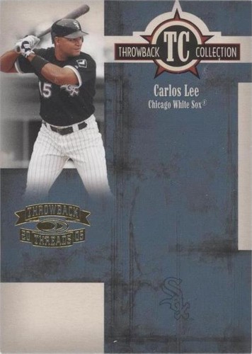 2005 Donruss Throwback Threads - Carlos Lee #TC-67