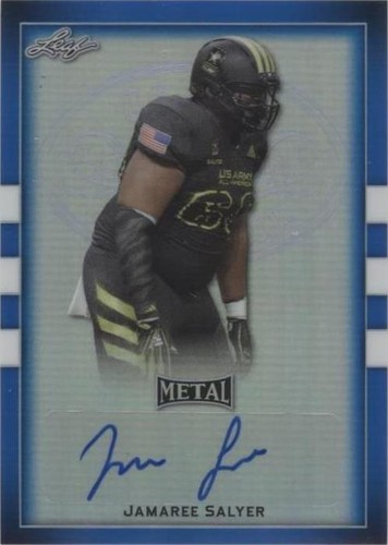2018 Leaf Metal U.S. Army All-American Bowl Jamaree Salyer #BA-JS1