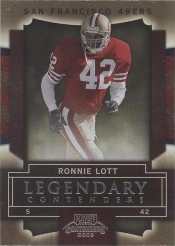 2009 Playoff Contenders Ronnie Lott #75