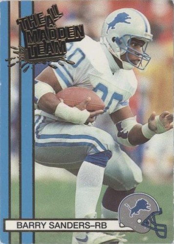1990 Action Packed The All-Madden Team Barry Sanders #47