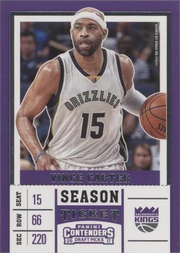 2017-18 Panini Contenders Draft Picks - Vince Carter #48