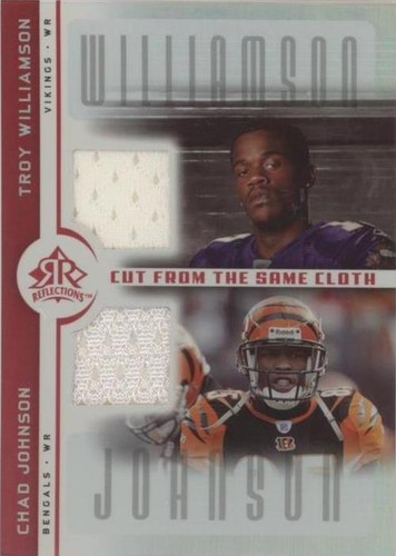 2005 Upper Deck Reflections Chad Johnson Troy Williamson #CC-WJ