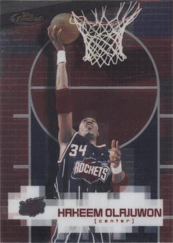 2000-01 Topps Finest - Hakeem Olajuwon #110